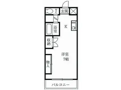 マンションマスヤ(1K/1階)の間取り写真