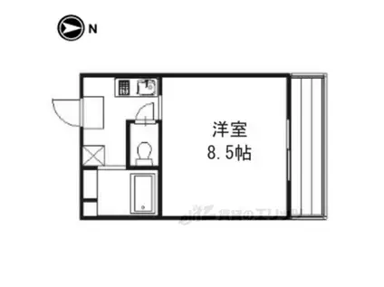 アスティ(1K/3階)の間取り写真