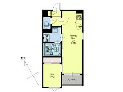 REGALEST SOFIA II(1LDK/3階)の間取り写真