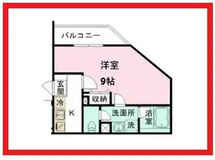 ローレル墨田(1K/1階)の間取り写真