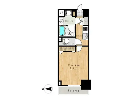 コンシェリア上野(1K/8階)の間取り写真