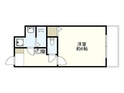 ワイズレジデンス宇治(1K/3階)の間取り写真