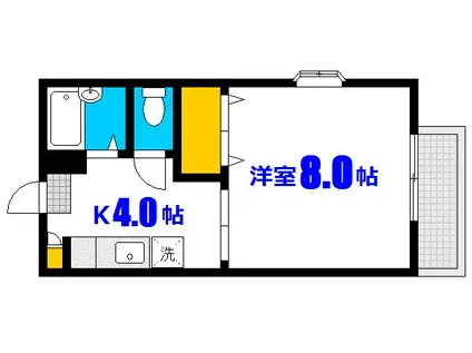 サンセフィラ(1K/2階)の間取り写真