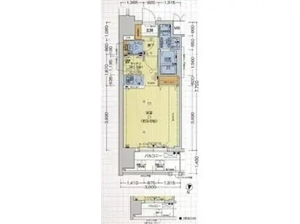 ララプレイス新大阪LD(1K/11階)の間取り写真