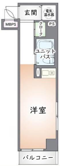 ライオンズマンション大塚第2(ワンルーム/7階)の間取り写真