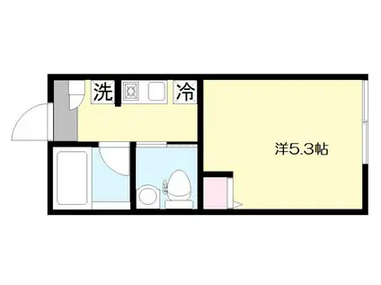 フェリーチェ阿佐ヶ谷N(1K/3階)の間取り写真