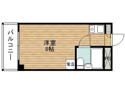 エスティライフ富田林(ワンルーム/4階)の間取り写真