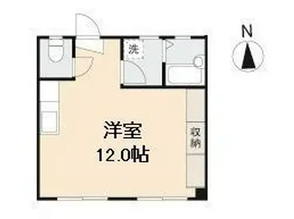 プレシャスタイムSUNS(ワンルーム/3階)の間取り写真