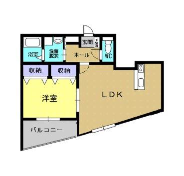 ライフアドバンス(1LDK/3階)の間取り写真