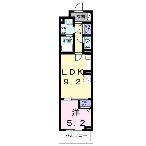 アークステラ(1LDK/3階)の間取り写真