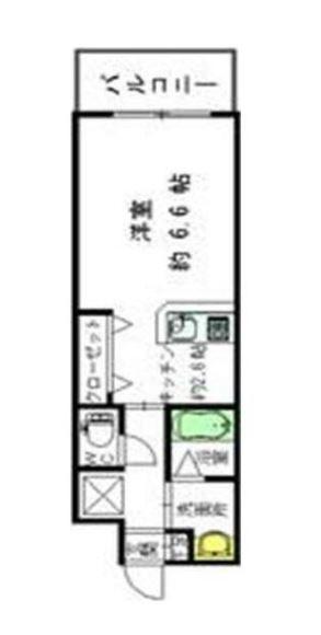 リファレンス大手町(ワンルーム/13階)の間取り写真