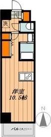 エルミタージュ名駅西(1K/7階)の間取り写真