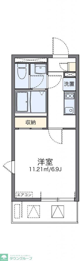 レオネクスト藤仁並木(1K/2階)の間取り写真