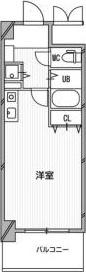 ビスタ江坂南(ワンルーム/9階)の間取り写真