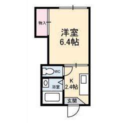 メゾンM21(1K/1階)の間取り写真