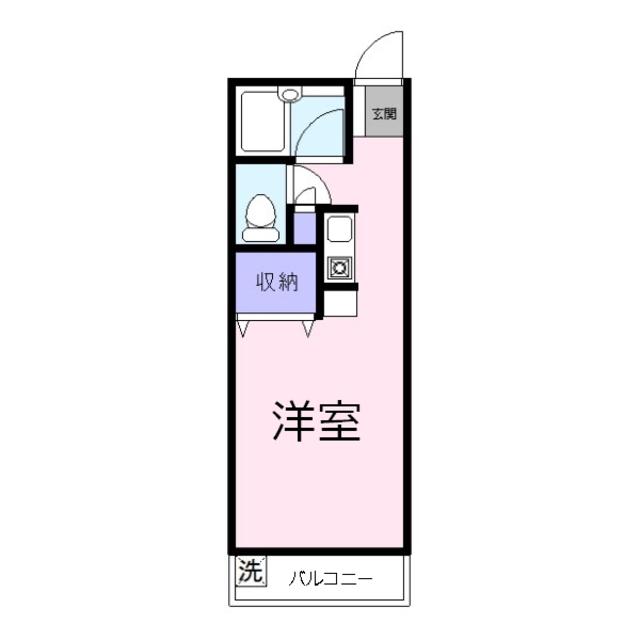 セイコーガーデンふじみ野(ワンルーム/1階)の間取り写真