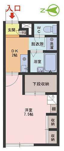 パレーゼ丸山(1DK/1階)の間取り写真