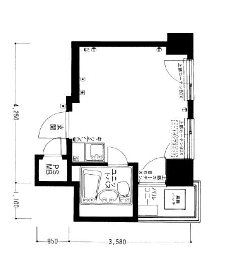 日本橋ダイヤモンドマンション(ワンルーム/6階)の間取り写真