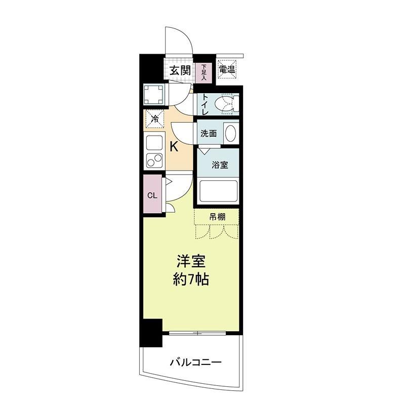 セレニテ新大阪カルム(1K/8階)の間取り写真