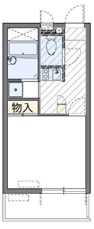 ラポールI(1K/3階)の間取り写真