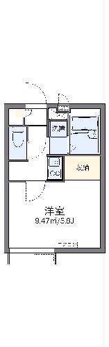 レオパレスクレスト千寿二号舘(1K/3階)の間取り写真