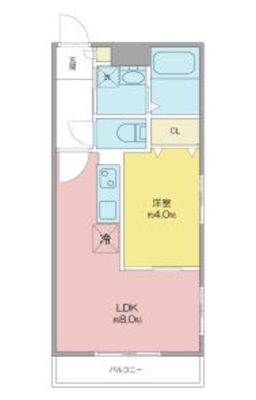 FELICE(1LDK/2階)の間取り写真