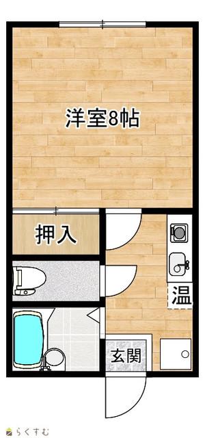 アルティームC(1K/1階)の間取り写真