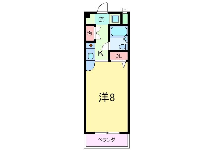 ヴィラサンクト アントン(1K/3階)の間取り写真