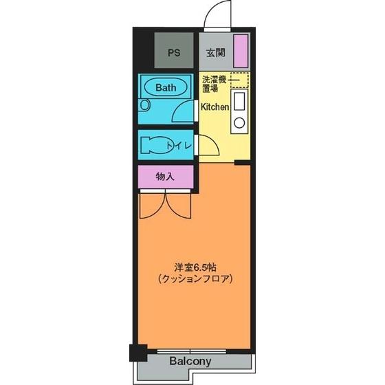 シャルマンコート(ワンルーム/5階)の間取り写真
