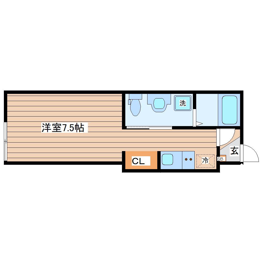 GIGI北四番丁(ワンルーム/3階)の間取り写真