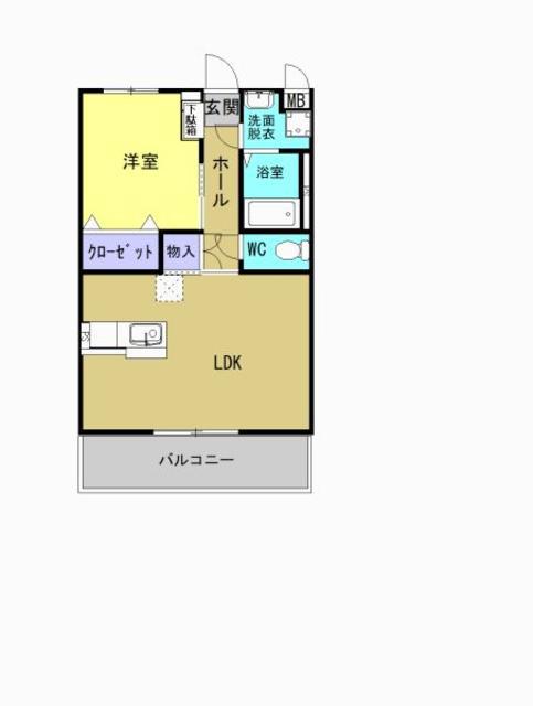 Y&M赤湯II(1LDK/3階)の間取り写真