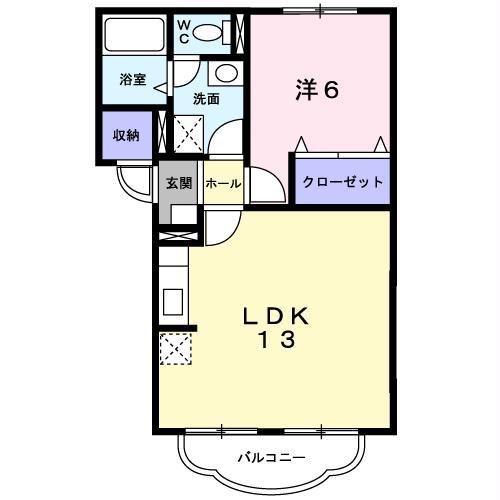 メゾン SAKURAII(1LDK/3階)の間取り写真