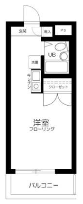 メインステージ中井駅前(ワンルーム/5階)の間取り写真