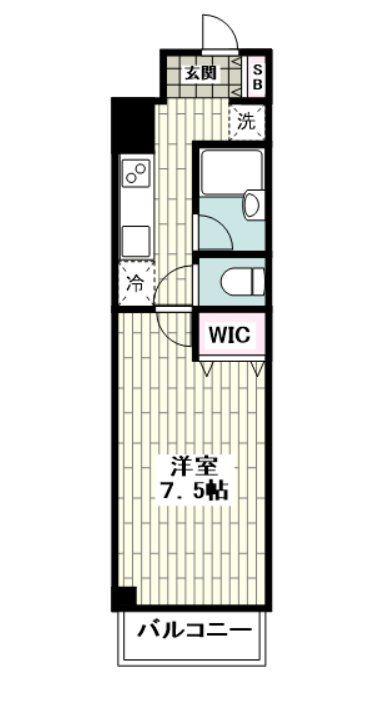 藤ビル(1K/4階)の間取り写真