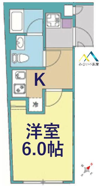 COMFORT YOKOHAMA(1K/3階)の間取り写真