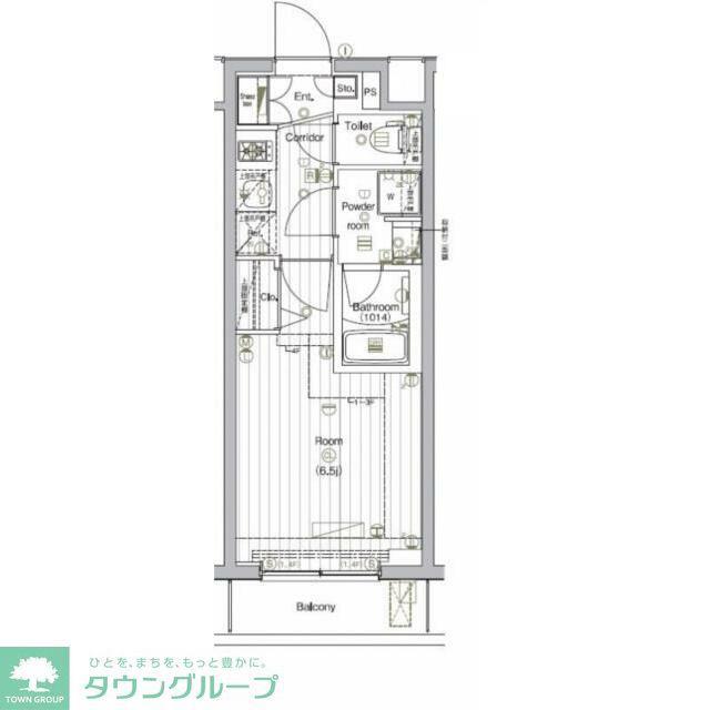 THE PREMIUM CUBE G 大崎(1K/3階)の間取り写真