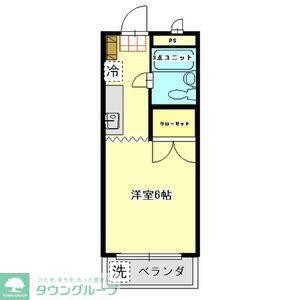 サンハイム石坂(1K/1階)の間取り写真
