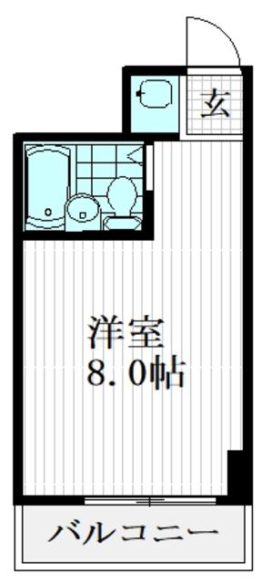 DIK新橋(ワンルーム/2階)の間取り写真