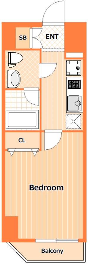 SHOKEN RESIDENCE 横浜関内(1K/7階)の間取り写真
