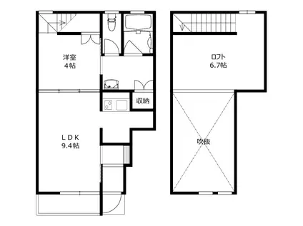 プレシャス高崎(1SLDK/1階)の間取り写真