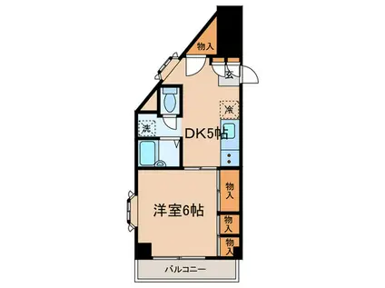 成城ロイヤルマンション(1DK/3階)の間取り写真
