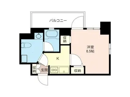 ル・シエル豊玉(1K/6階)の間取り写真