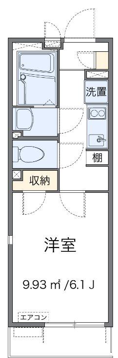 原木中山マンション(1K/1階)の間取り写真