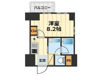 プレシャスハーモニー八王子(1K/13階)の間取り写真