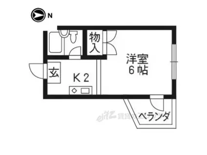 シティーハウスSAKA PART2(1K/3階)の間取り写真