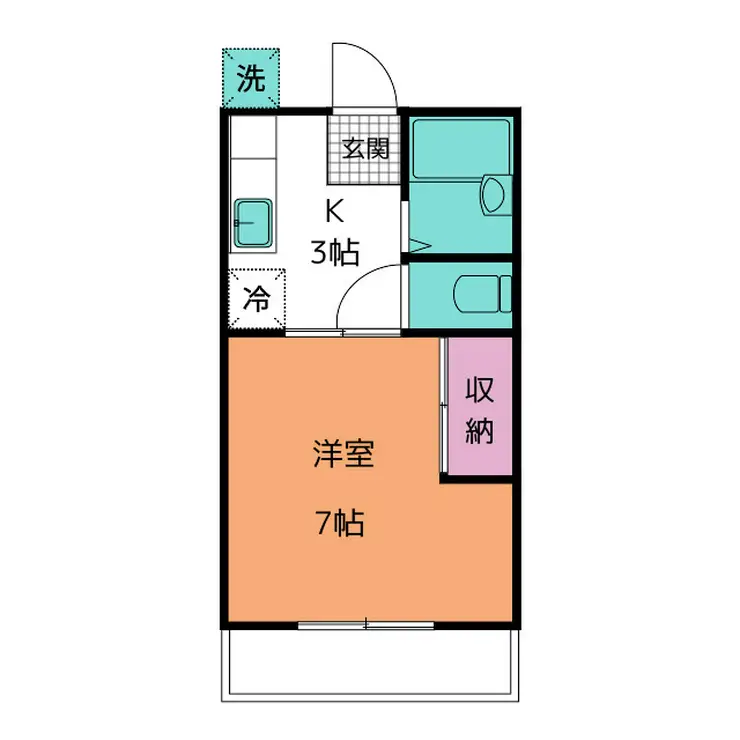 グローバルパレス三ツ境 1階階 間取り