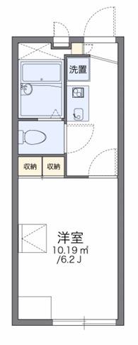 レオパレスパーク ハイム(1K/1階)の間取り写真