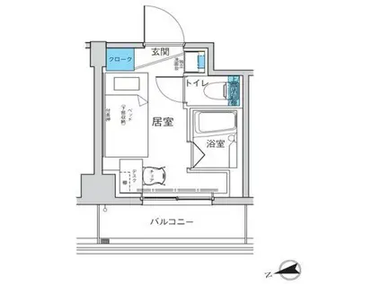 キャンパスヴィレッジ椎名町(ワンルーム/4階)の間取り写真