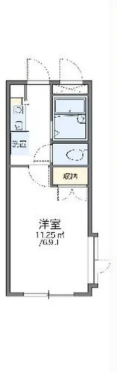 レオパレス飛龍 1階階 間取り