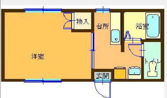 メゾン・ラベール本町(1DK/3階)の間取り写真